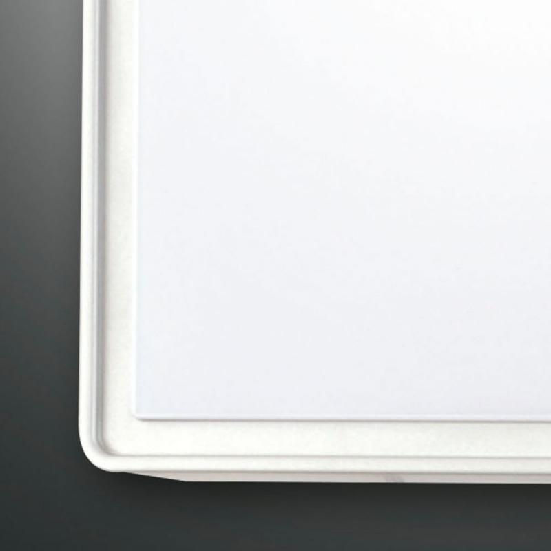 Oban Quadratische Deckenleuchte IP65 Weiss von Fabas Luce mit neutalweißem Licht