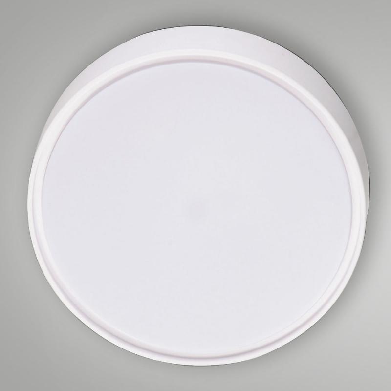 Fabas Luce 3224-65-102 Hatton LED Außen-Wand- und Deckenleuchte Ø300mm 27W IP65 Weiß