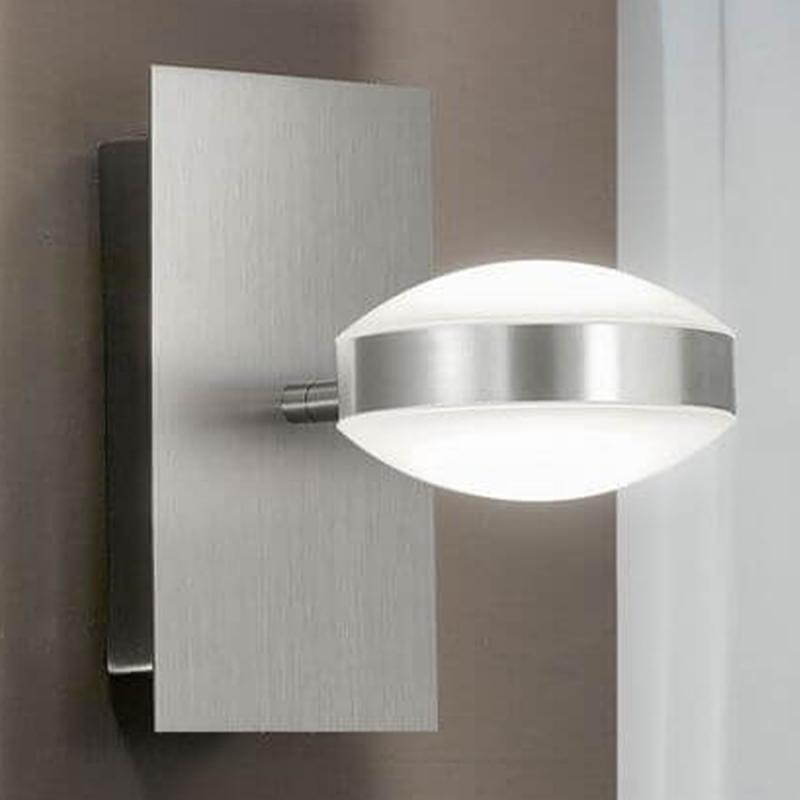 Mill LED Wandleuchte Up & Down Light Nickel satiniert von Fabas Luce