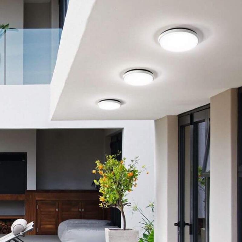 Fabas Luce 3315-65-102 Olly LED Außen-Deckenleuchte Ø300mm 30W IP54 Weiß