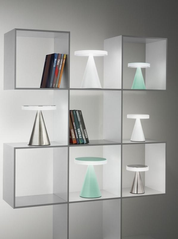Fabas Luce 3386-35-287 LED Tischleuchte Neutra Ø240mm 12W Warmweiß Grün dimmbar