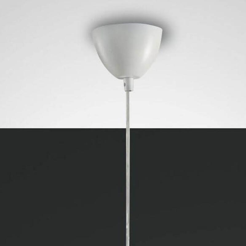 Puristische Kasa Pendelleuchte dimmbar in Weiß von Fabas Luce