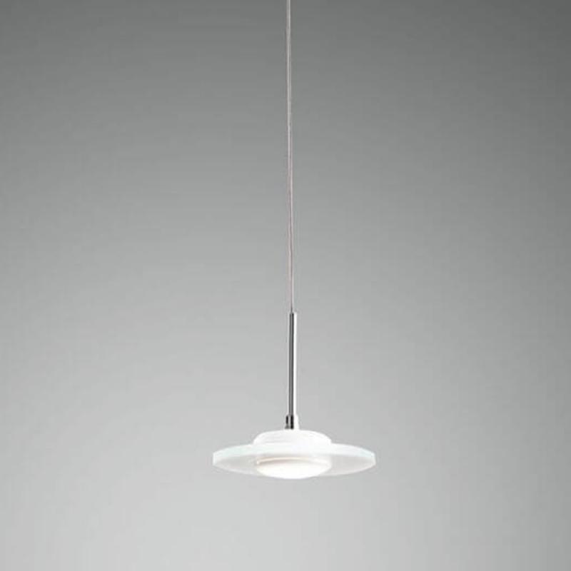 Susanna 4-flammige LED Pendelleuchte in Weiss transparent satiniertes Finsh dimmbar von Fabas Luce