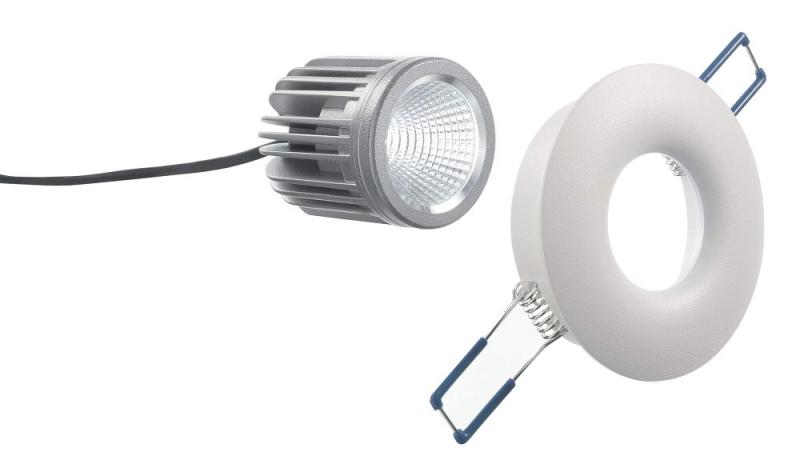 Fabas Luce 3445-72-342 LED Einbauspot Set Sigma Ø82/70mm 7W Warmweiß Weiß rund
