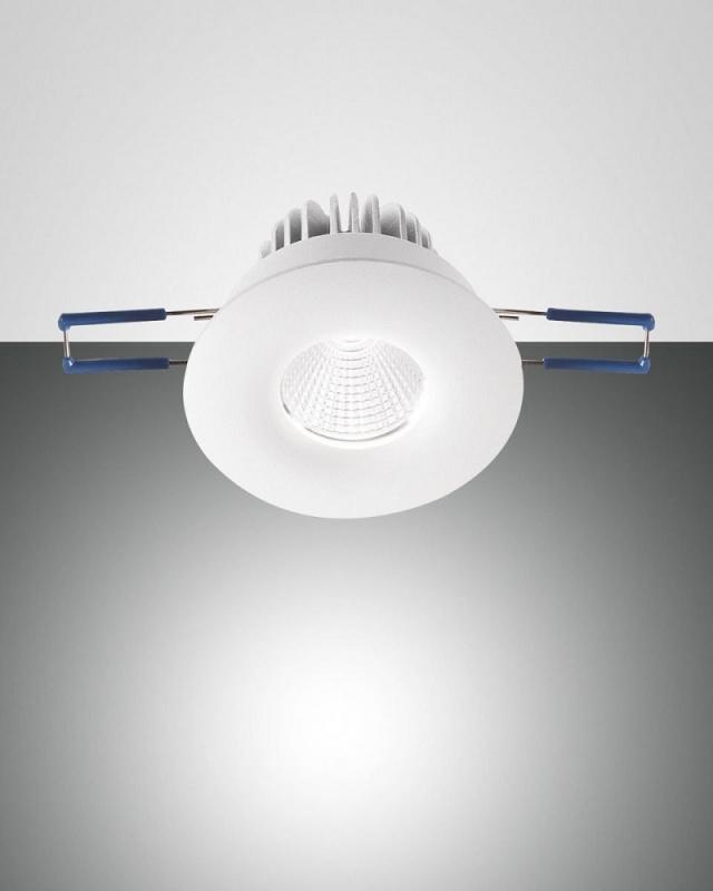 Fabas Luce 3445-72-342 LED Einbauspot Set Sigma Ø82/70mm 7W Warmweiß Weiß rund