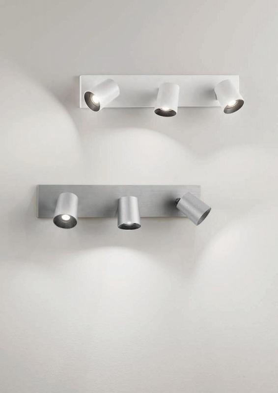 Fabas Luce 3451-83-212 3er Deckenstrahler MODO GU10 Aluminium gebürstet
