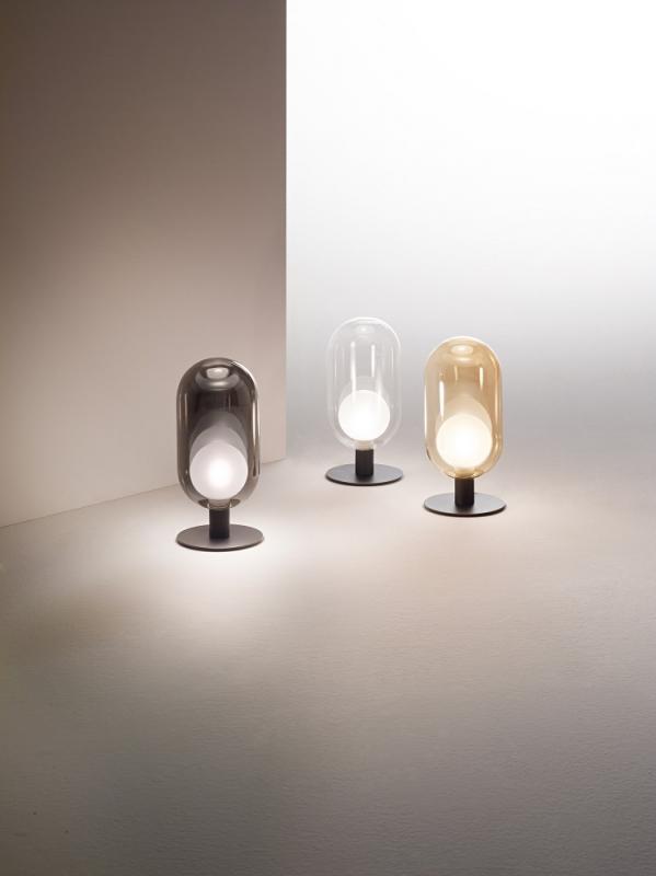 Gubbio Tischleuchte G9 LED 1x33W Amber Fabas Luce