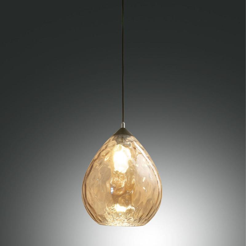 Gisella Pendelleuchte in Amber italienisches Design von Fabas Luce
