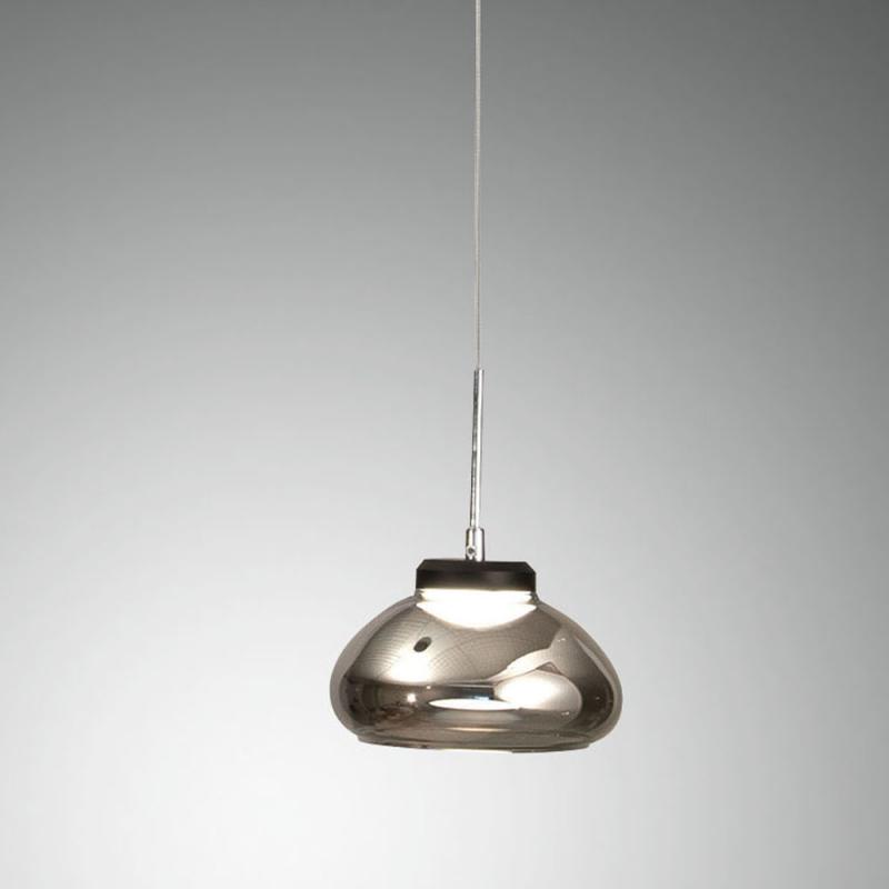 FABAS LUCE 3547-41-126 Arabella LED Pendelleuchte Ø140mm 8W Warmweiß Grau dimmbar