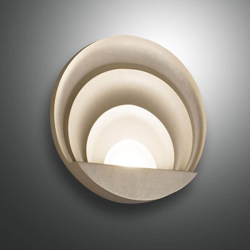 Sunrise LED Wandleuchte in Gold edelmatt von Fabas Luce