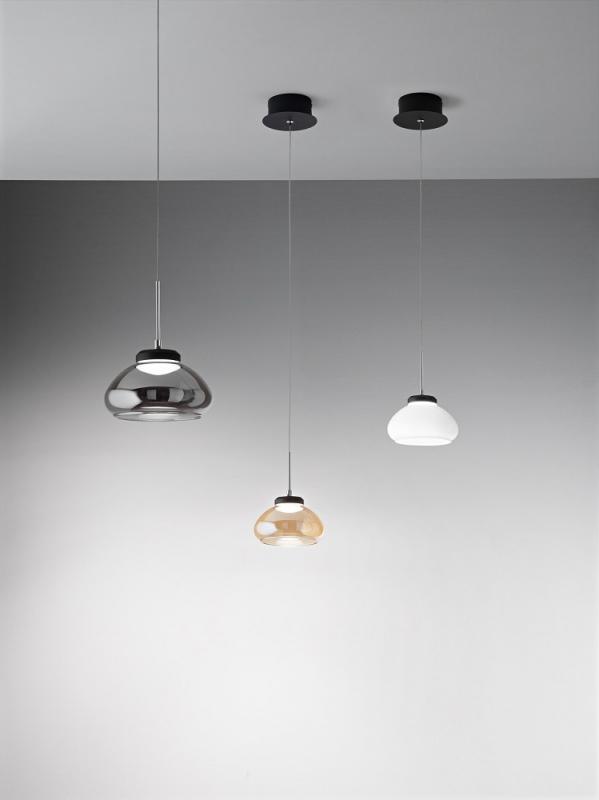FABAS LUCE FAB-3547-40-125-01 Arabella LED Pendelleuchte Ø14cm 8W Warmweiß Amber Smartluce