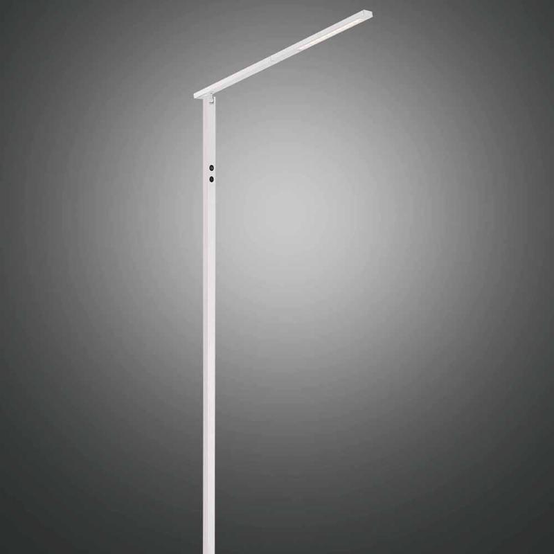 Filigrane LED Steh/Leseleuchte IDEAL in Weiß Touchdimmer Fabas Luce