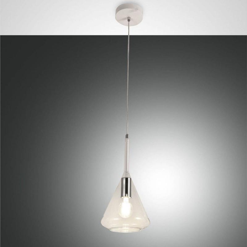 Tris Pendelleuchte in Transparent von Fabas Luce