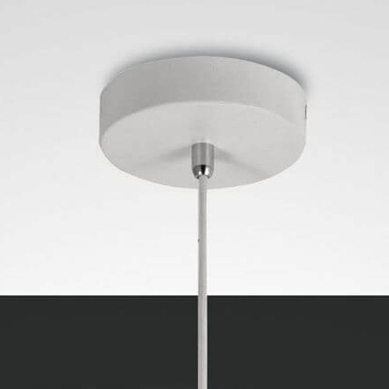 Camp Pendelleuchte mit integriertem Doppelkorb in Weiß im Vintage-Look von Fabas Luce