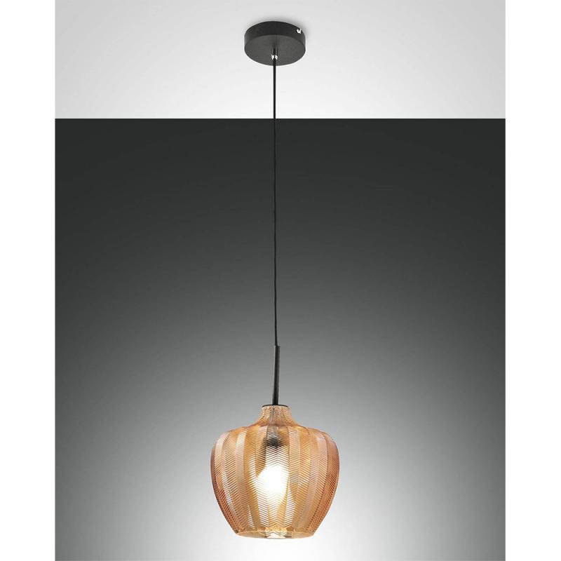 Gallura Pendelleuchte im Oriental-look in Amber von Fabas Luce