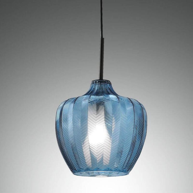 Gallura Pendelleuchte im Oriental-look in Azurblau von Fabas Luce