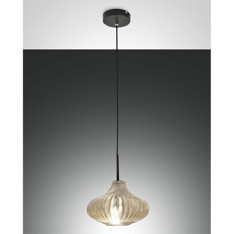 Budelli Pendelleuchte im Oriental-look in Champagner von Fabas Luce