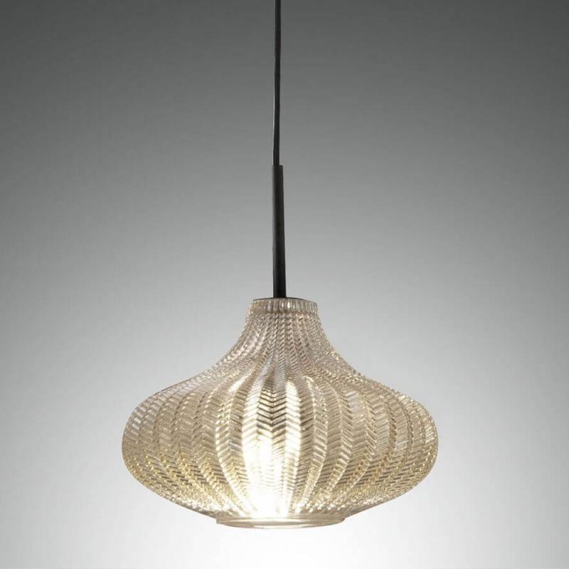 Budelli Pendelleuchte im Oriental-look in Champagner von Fabas Luce