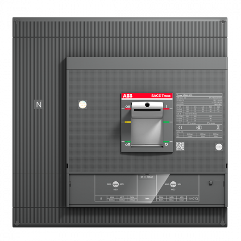 ABB XT6S 800 TMA 800-8000 4p F F InN=100%In Kompaktleistungsschalter Tmax XT6 mit vorderseitigen Anschlüssen, 4polig