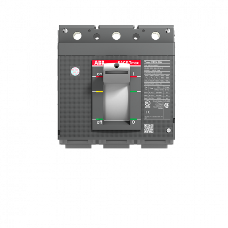 ABB XT5H 600 BREAKING PART 3p F F UL/CSA Schalteinheit Tmax XT5, mit vorderseitigen Anschlüssen Einsatz nur mit Schutzauslöser