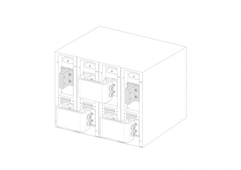 ABB KitJumpE4.2 1600-2500IEC -D- 4psUS INST Anschlusskit für Leistungsschalter Emax2 1500 V DC 4P installiert