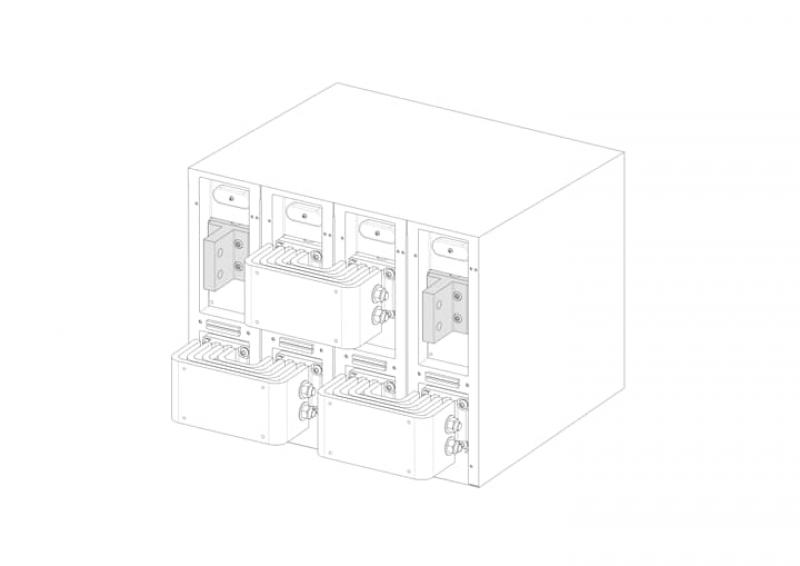 ABB KitJumpE4.2 1600-2000 UL -D- 4psUS INST Anschlusskit für Leistungsschalter Emax2 1500 V DC 4P installiert
