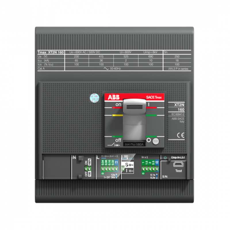 ABB XT2V 125 EkipDipLSIG In25A 4pFF UL/CSA Ekip Auslöser für XT2 und XT4