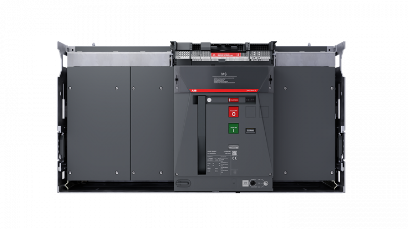 ABB E6.3X/MS 4000 3p WMP Lasttrennschalter E6.3 mit In=4000A 3p 150kA ohne Schutzauslöser 3polig, ausfahrbare Version
