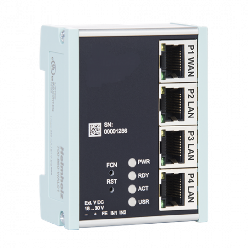 ABB WALL IE ASKI Industrial NAT GW/Firewall 1x WAN/ 3x LAN, 10/100Mbit/s