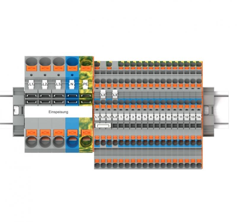 WAGO 821-111 TOPJOB S Hauptverteiler-Set FI/LS