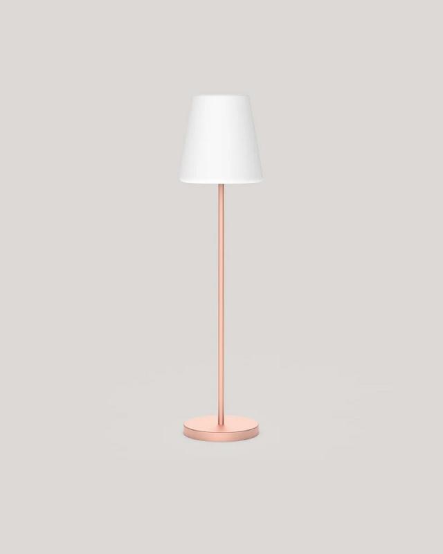 New Garden LOLA SLIM 180 Designer Stehlampe RGBW rose/gold Akku