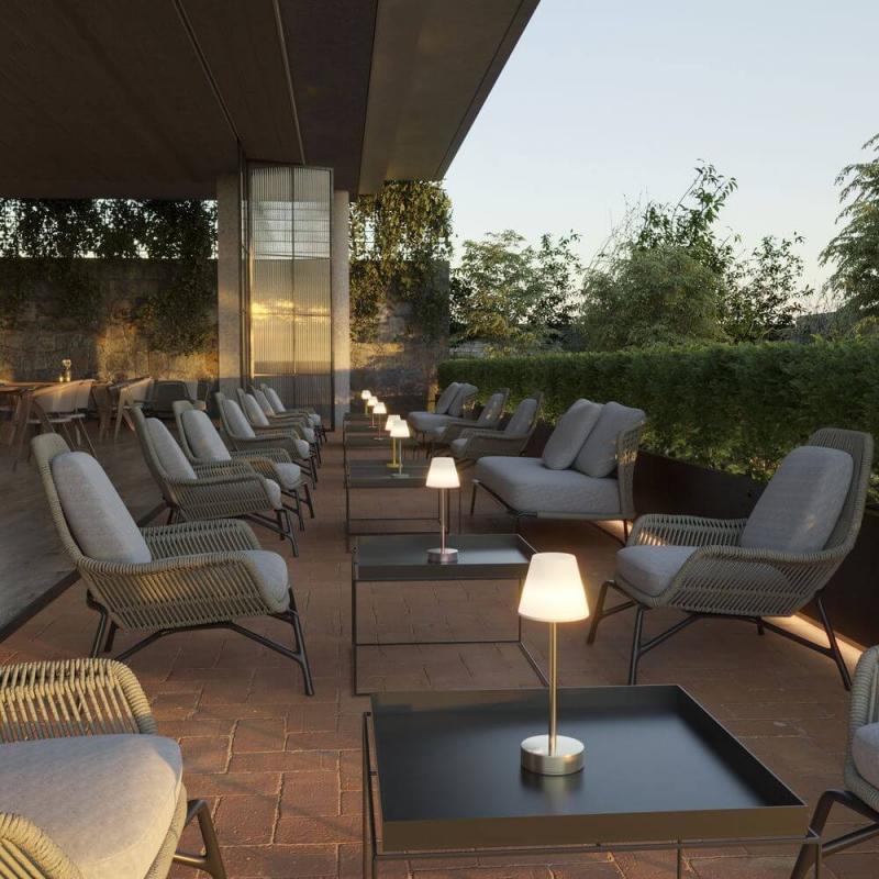 NewGarden LOLA SLIM 30 LED Tischlampe Touch-Sensor dimmbar rose-gold für Innen & Außen IP44