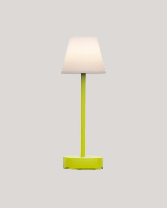 New Garden TISCHLAMPE LOLA SLIM 30 lime dimmbar Akku In&Out IP44