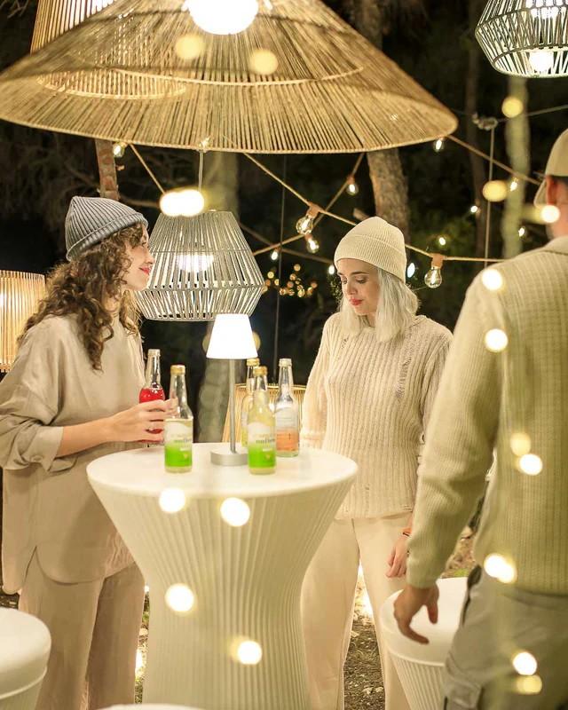 Touch Sensor TISCHLAMPE LOLA SLIM 30 space grau Akku New Garden