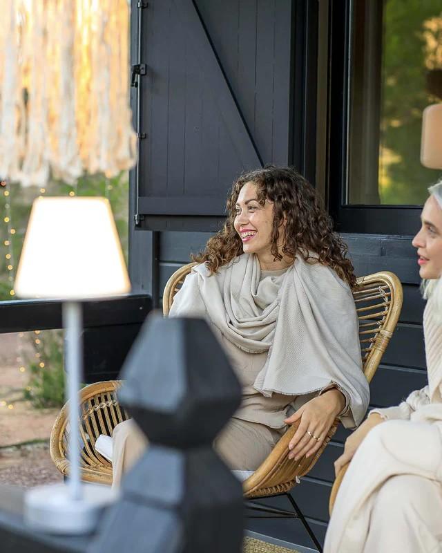 Touch Sensor TISCHLAMPE LOLA SLIM 30 space grau Akku New Garden