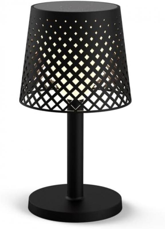 New Garden GRETA 5 in 1 LED-Leuchte Solar Akku schwarz Recycled Ocean Plastic