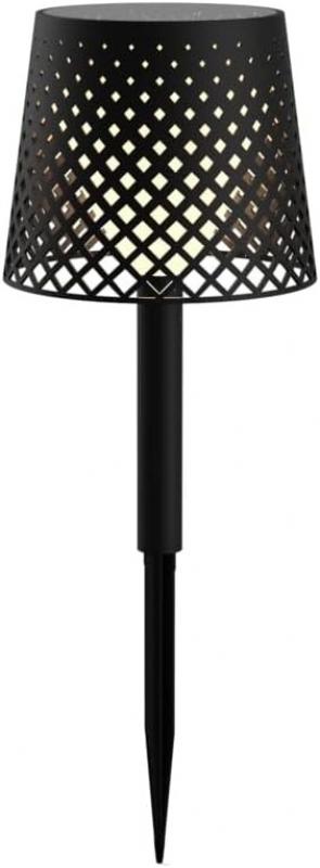 New Garden GRETA 5 in 1 LED-Leuchte Solar Akku schwarz Recycled Ocean Plastic