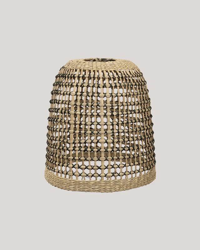 New Garden POSITANO Naturgeflecht Hängeleuchte mit E27 Fassung ohne Leuchtmittel Ø33cm, IP44