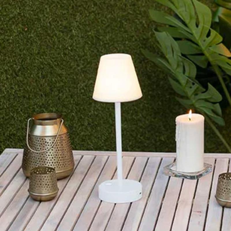 NewGarden LOLA SLIM 30 LED Tischlampe Touch-Sensor dimmbar weiss für Innen & Außen IP44