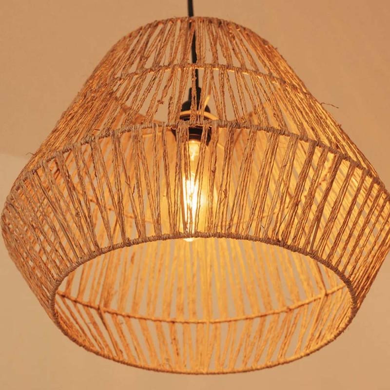 New Garden SISINE 30 Seegras Hängeleuchte mit E27 Fassung ohne Leuchtmittel für Innen IP20