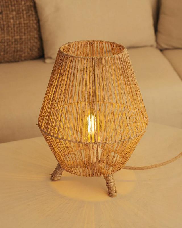 New Garden SISINE 30 Seegras Tischleuchte mit Schalter/Kabel