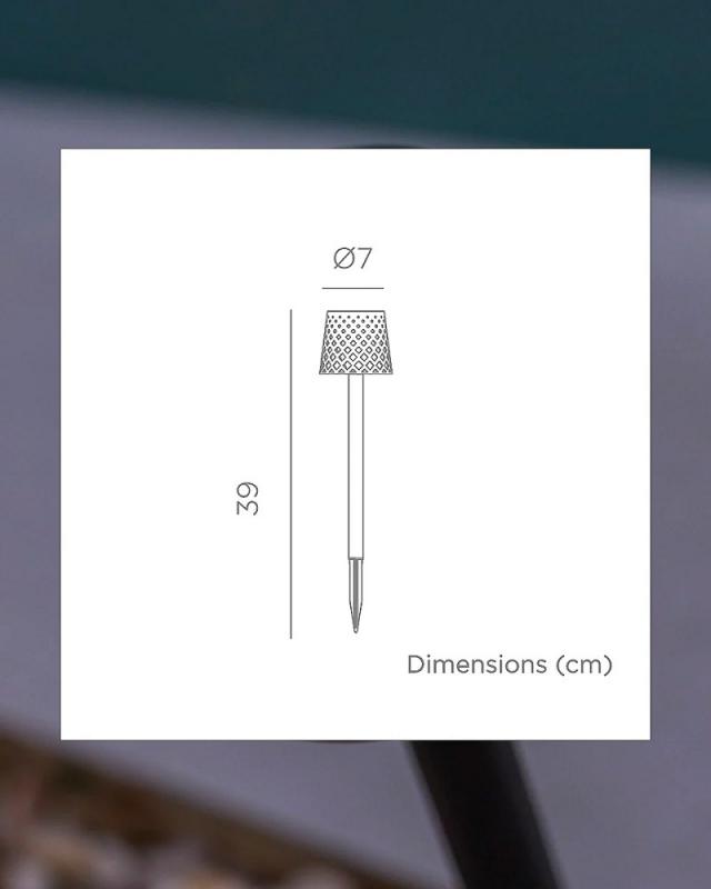 4 Stück New Garden GRETITA LED Erdspieß Leuchten Solar Akku Recycled Ocean Plastic in weiss