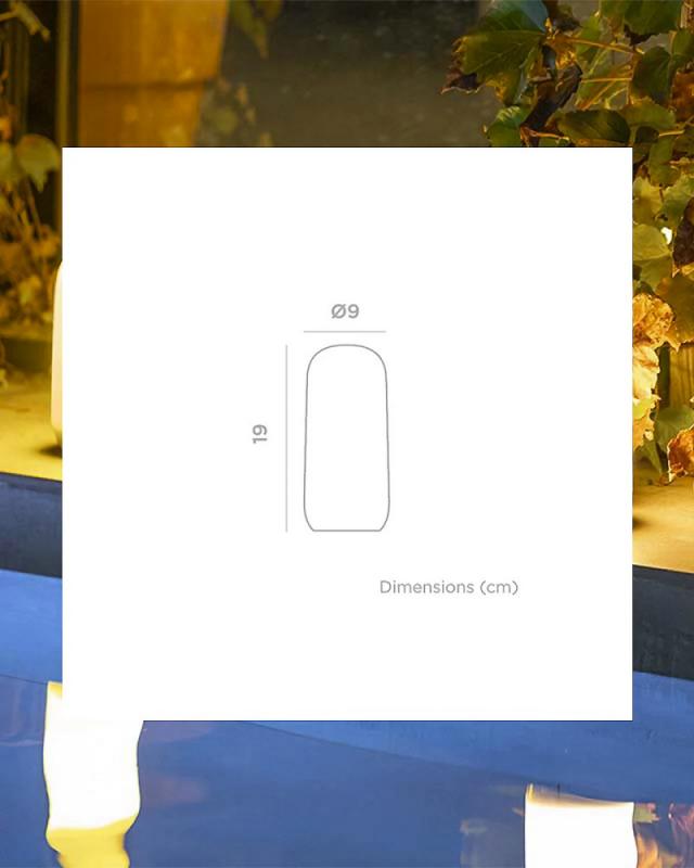 New Garden CANDY LED Tisch Leuchte Solar Akku mit Fernbedienung USB In&Out in Weiß IP54