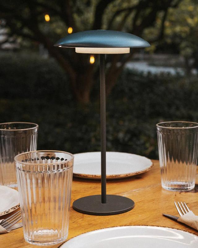 New Garden SARDINIA 40 Tischleuchte In&Out Akku dimmbar IP44 in anthrazit