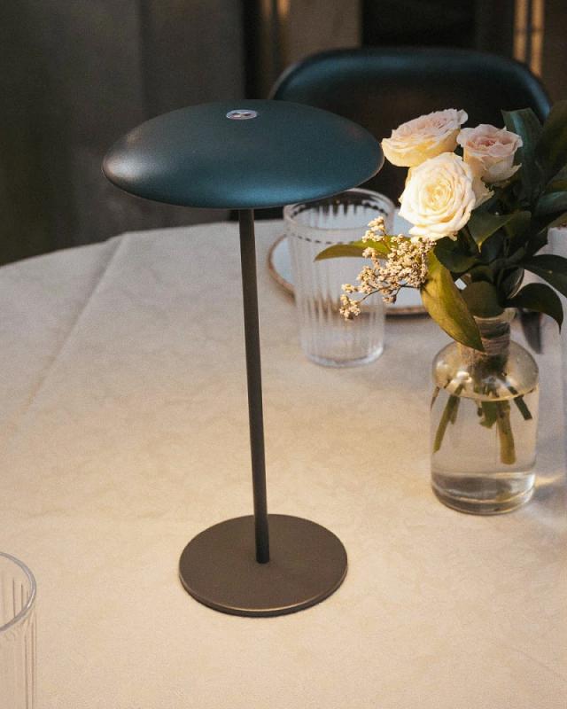 New Garden SARDINIA 40 Tischleuchte In&Out Akku dimmbar IP44 in anthrazit