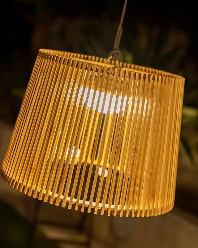 New Garden OKINAWA 40 LED Akku-Hängeleuchte dimmbar mit Fernbedienung, USB IP54