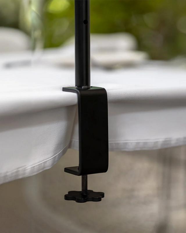 New Garden Ausziehbare Tischschiene für Girlanden. Outdoor oder Indoor ohne Installation - Verstellbare Tischbefestigung