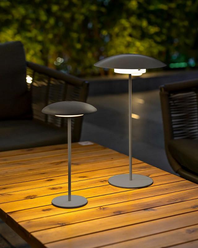 New Garden SARDINIA 30 Tischleuchte In&Out Akku dimmbar IP44 in anthrazit