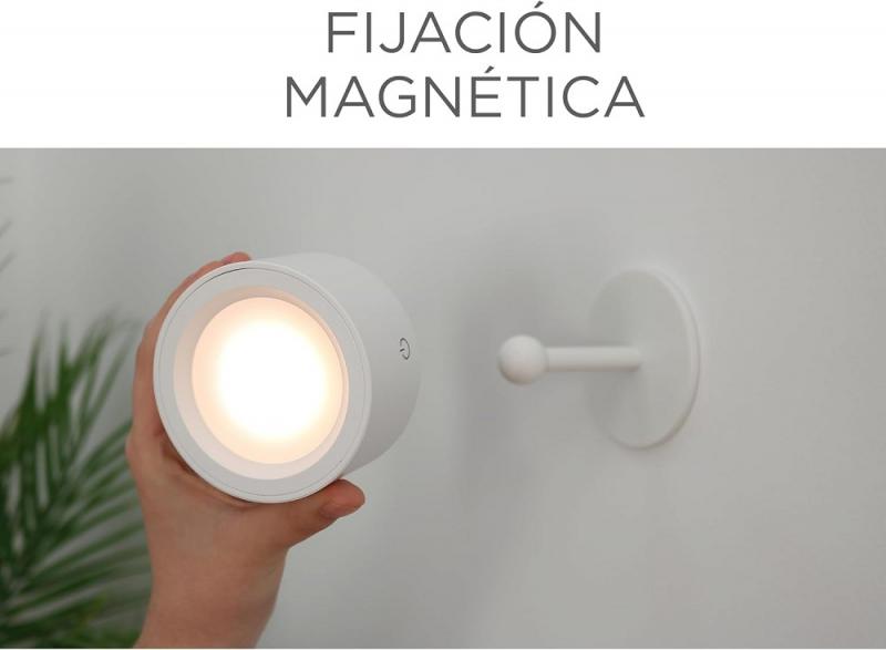 New Garden LED-Akku-Wandleuchte Roll 8 weiß