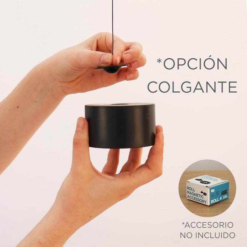 New Garden LED-Akku-Wandleuchte Roll 8 schwarz